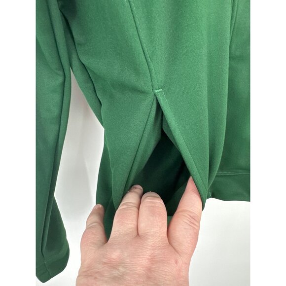 Under Armour Green Full-Zip Jacket With White Stripe Accents Loose Fit Size S - Picture 3 of 10